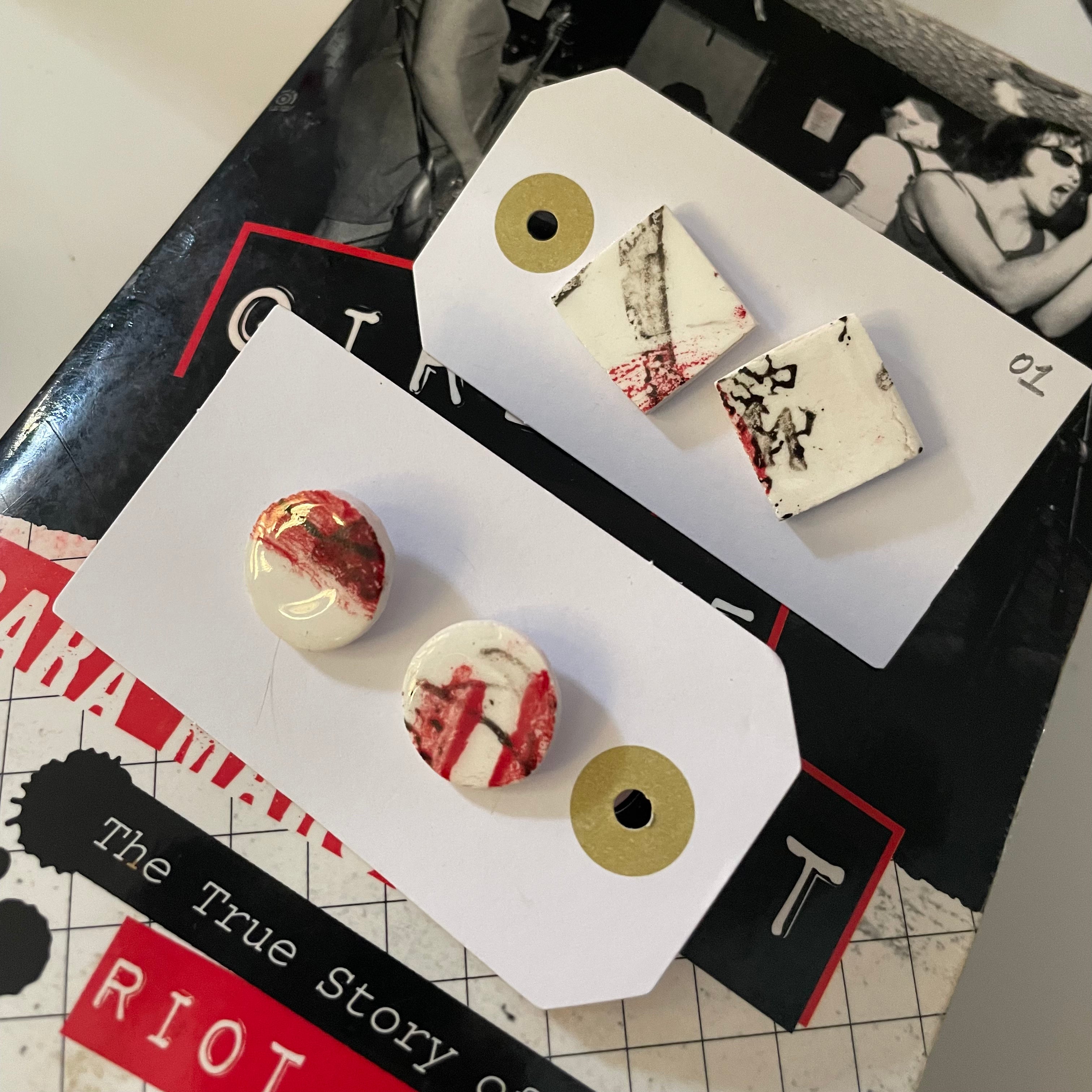 Riot Grrrl studs